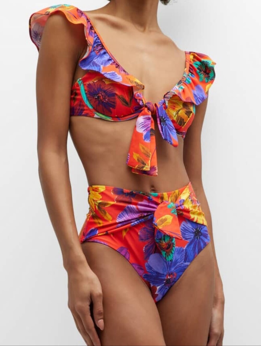 Milly Cabana Wildflower Garden Ruffle Bikini